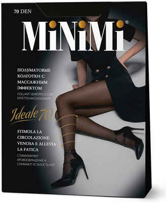 Колготки mini ideale 70 (утяжка по ноге) nero MINIMI 103109115