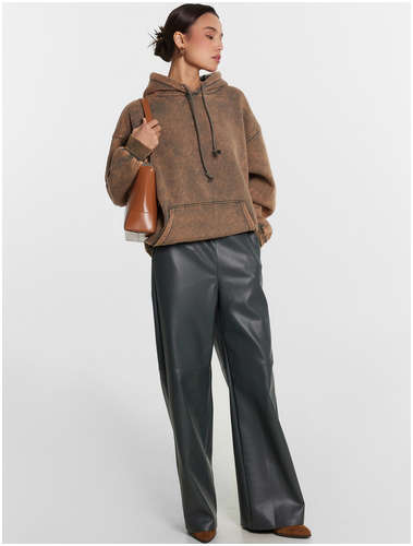 Кожаные брюки зеленые Mark Formelle 103222823