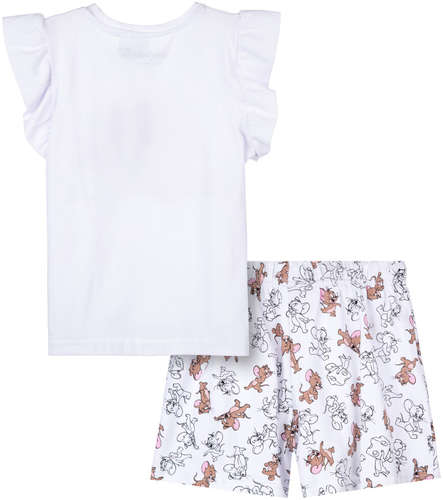 Комплект трикотажный фуфайка футболка шорты пижама пояс PLAYTODAY / 103190628 - вид 2