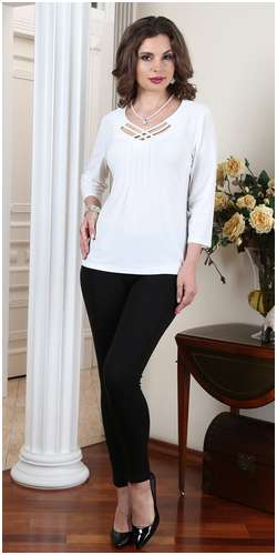 Блузка с плетением Salvi Salvi-s / 103242690 - вид 2