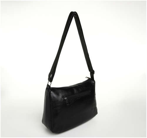 Сумка женская на молнии, цвет черный / 103198438 - вид 2