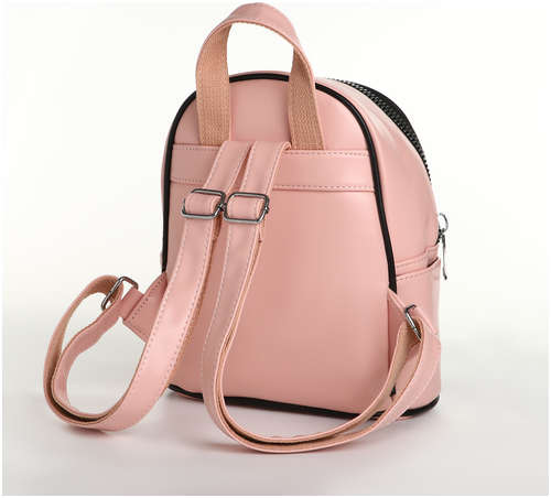 Рюкзак женский на молнии, цвет розовый / 103181996 - вид 2