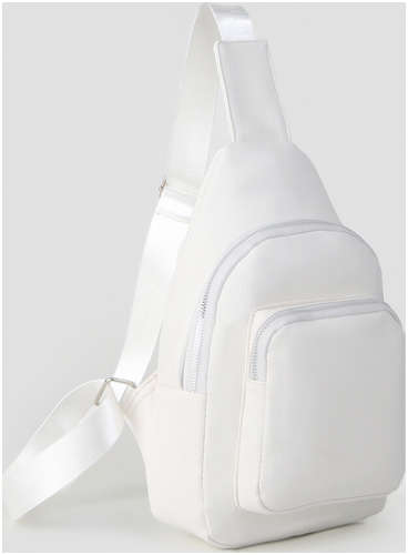 Рюкзак-слинг через плечо novaria с карманом, белый 103220992