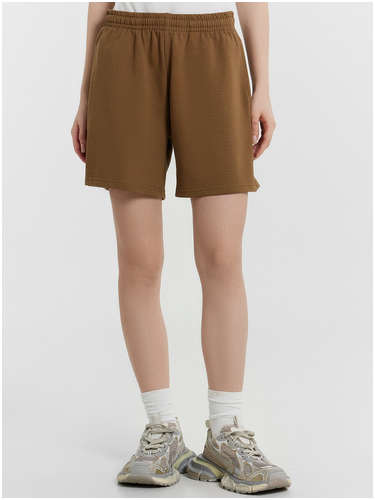 Шорты женские коричневые Mark Formelle / 103236474 - вид 2