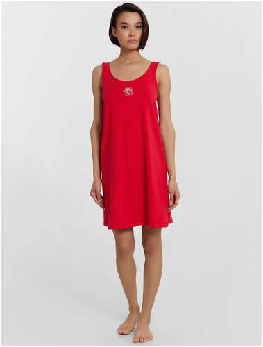 Платье домашнее женское красное Mark Formelle / 103238963 - вид 2