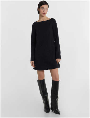 Платье женское черное с люрексом Mark Formelle / 103221753 - вид 2