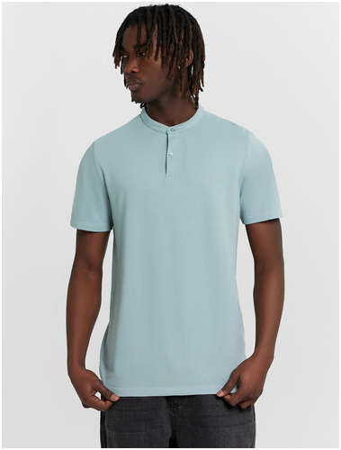 Поло мужское голубое Mark Formelle / 103227881 - вид 2