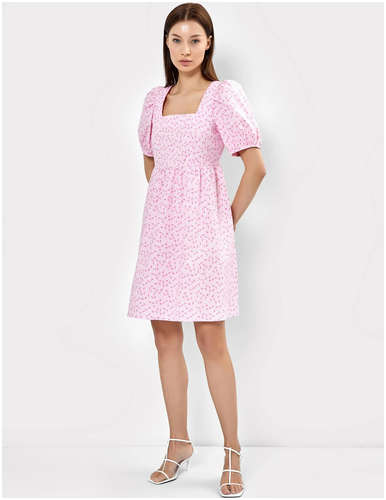 Платье женское с коротким рукавом в резвом цвете с рисунком Mark Formelle 103166927