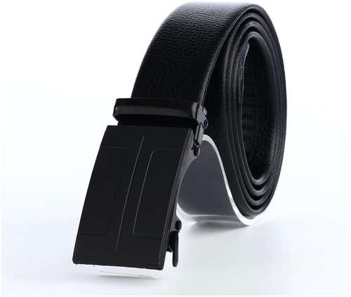 Ремень мужской, ширина 3,5 см, пряжка автомат, цвет черный 103206400