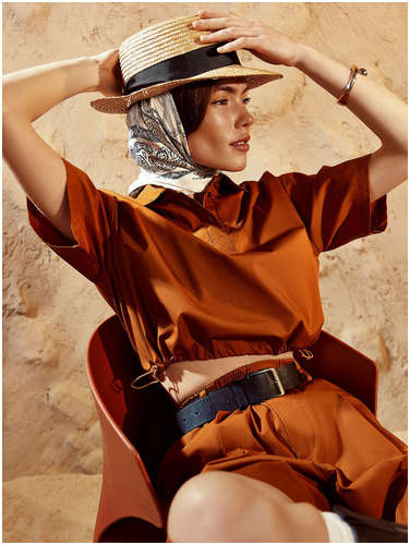 Поло женское коричневое Mark Formelle 103229590