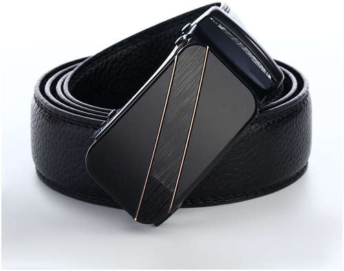 Ремень мужской, ширина 3,5 см, пряжка автомат, цвет черный 103202618