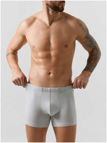 Трусы боксеры мужские серые Mark Formelle / 103242096 - вид 2