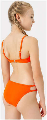 Купальник для девочек раздельный оранжевый с декоративными разрезами Mark Formelle / 103171818 - вид 2