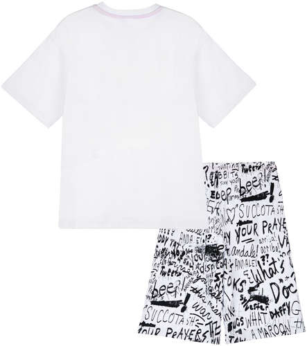 Комплект трикотажный фуфайка футболка шорты пижама PLAYTODAY / 103181286 - вид 2