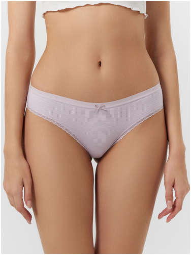 Трусы слипы женские сиреневые в узкую полоску Mark Formelle / 103227923 - вид 2