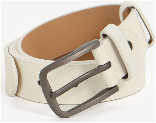 Ремень женский, ширина 2.8 см, пряжка металл, белый / 103241517 - вид 2