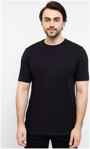 Хлопковая однотонная футболка Mark Formelle 103174122