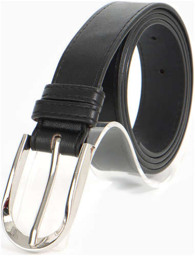 Ремень женский, ширина 2.8 см, пряжка металл, черный 103241496