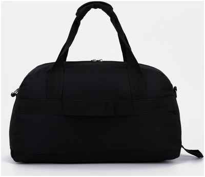 Сумка спортивная на молнии, наружный карман, держатель для чемодана, цвет черный / 103104634 - вид 2