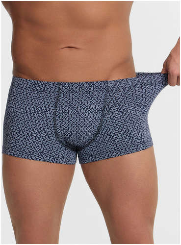 Трусы боксеры мужские синие с принтом Mark Formelle / 103219597 - вид 2