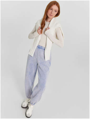 Брюки женские голубые с эффектом Mark Formelle 103216922