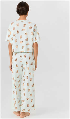 Комплект домашний женский зеленый с собачками Mark Formelle / 103242142 - вид 2