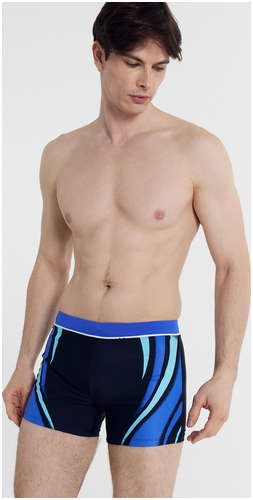 Трусы купальные мужские синие с графикой Mark Formelle 103191593