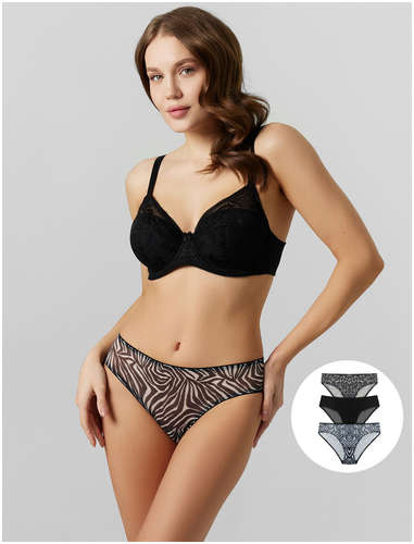 Трусы слипы женские в наборе, 3 шт Mark Formelle 103225928