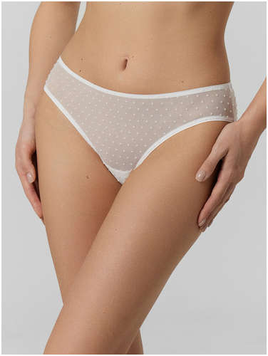 Трусы слипы женские белые из сеточки Mark Formelle / 103231296 - вид 2