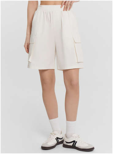 Шорты женские кремовые Mark Formelle / 103227752 - вид 2