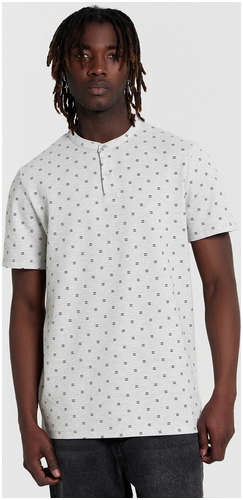 Поло мужское серое с принтом Mark Formelle / 103233595 - вид 2