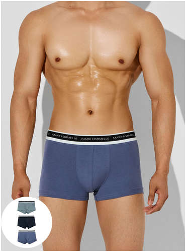 Трусы боксеры мужские в наборе, 3 шт Mark Formelle 103241120