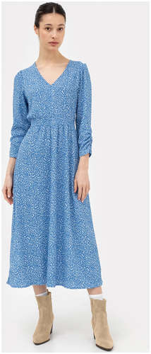 Платье женское синее со светлыми веточками Mark Formelle 103176988