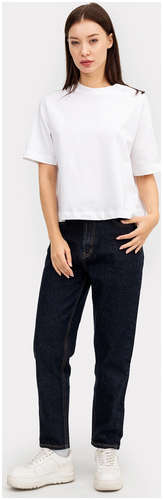 Брюки женские джинсовые темно-синие Mark Formelle / 103166081 - вид 2