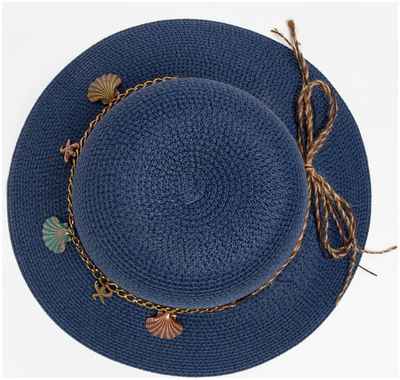Шляпа женская minaku цвет синий, р-р 56-58 / 10395571 - вид 2