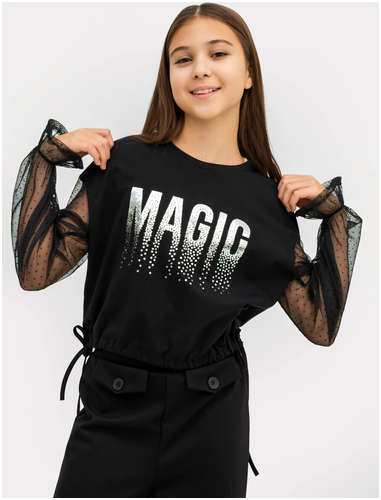 Блуза для девочек в черном цвете Mark Formelle / 103171711 - вид 2