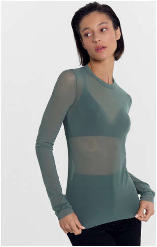 Джемпер женский в пыльно-зеленом цвете Mark Formelle / 103219964 - вид 2