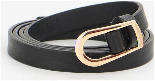 Ремень женский, ширина 1.2 см, пряжка металл, черный / 103241511 - вид 2