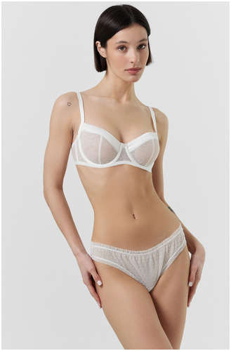 Трусы бразилиано женские белые из сеточки Mark Formelle 103222070