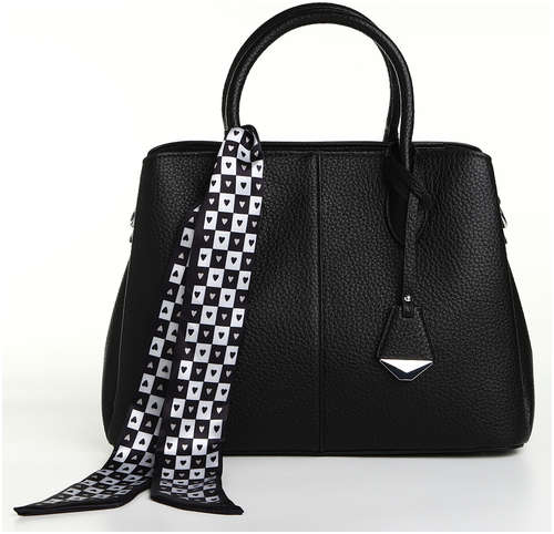 Сумка женская на магните textura, средний размер, цвет черный / 103203178 - вид 2