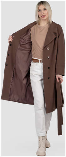 Пальто женское демисезонное (пояс) EL PODIO / 103178226 - вид 2