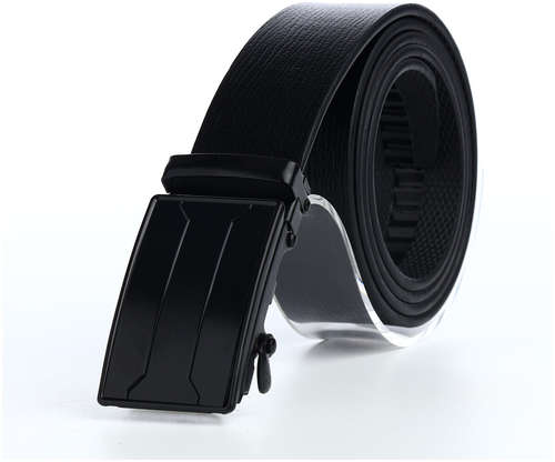 Ремень мужской, ширина 3,5 см, пряжка автомат, цвет черный 103206005
