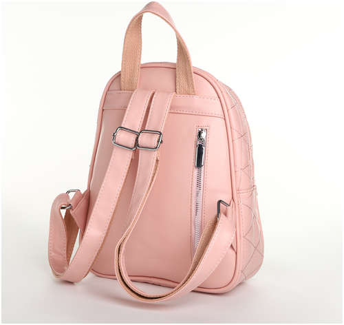 Рюкзак женский на молнии, цвет розовый / 103182004 - вид 2