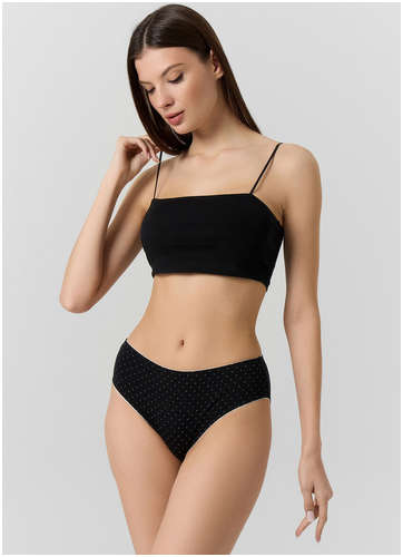 Трусы макси женские черные в горошек Mark Formelle 103236953