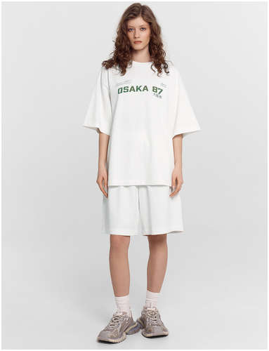 Комплект женский белый с принтом и надписью Mark Formelle / 103231046 - вид 2