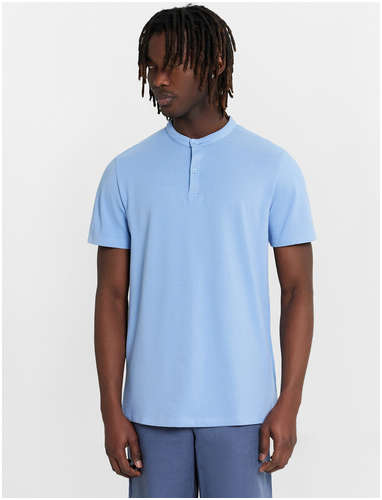 Поло мужское голубое Mark Formelle / 103227880 - вид 2