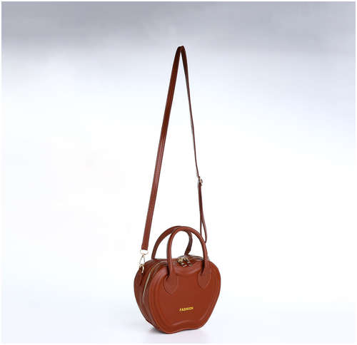 Сумка женская кросс-боди на молнии, цвет коричневый / 103211656 - вид 2