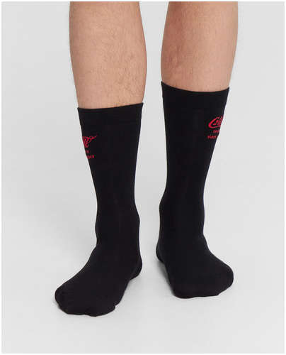 Носки мужские высокие черные с надписью Mark Formelle / 103219369 - вид 2