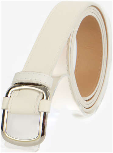Ремень женский, ширина 2.7 см, пряжка металл, белый 103241548