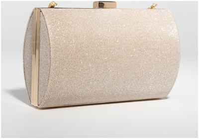 Сумка-клатч на фермуаре, цвет бежевый / 1031407 - вид 2